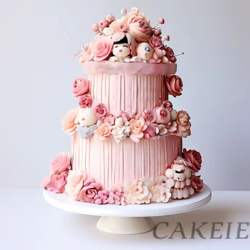 Flowers Loaded 2 Tier Cake